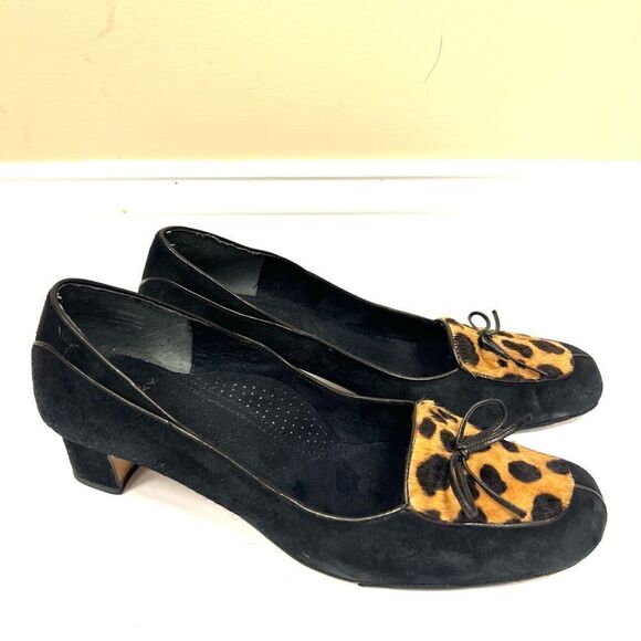 Proxy suede shoes with animal print fronts. Size 10 - Picture 2 of 10